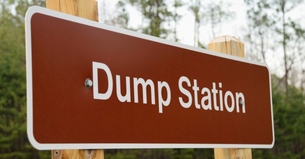 Dump Station Sign 
